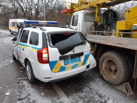 У Львові в ДТП потрапили 4 автівки, серед них – авто львівської поліції та поліції охорони