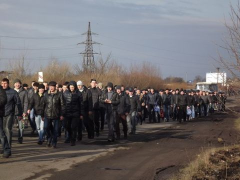 Шахтарі перекрили дорогу Львів-Ковель