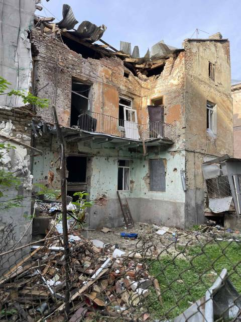 У Львові вирішили зберегти зруйнований ракетною атакою будинок на Олени Степанівни