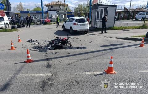 У Львові в ДТП постраждав підліток на мотоциклі