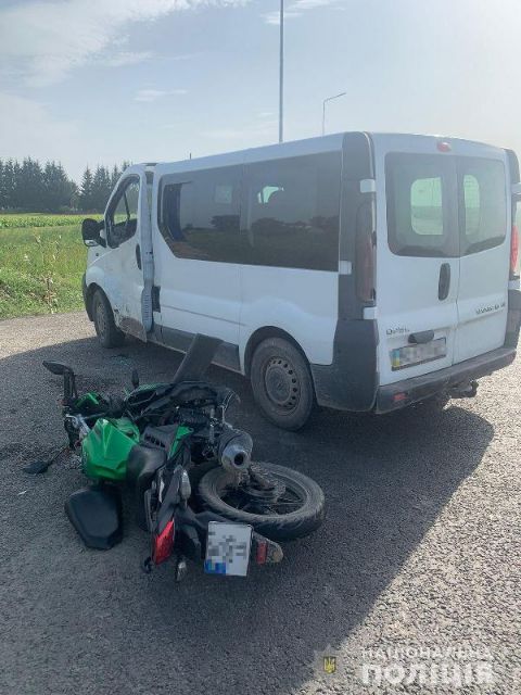 На Стрийщині у ДТП травмувалися мотоцикліст і водій авто