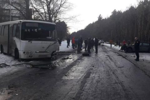 У Соснівці в ДТП потрапила маршрутка з пасажирами