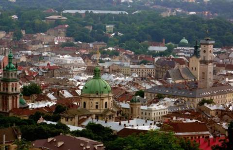 Вид на Львів з Ратуші (фото: mikesub under a CC licence)