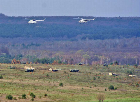 На Яворівському полігоні відпрацьовують взаємодію між військовими