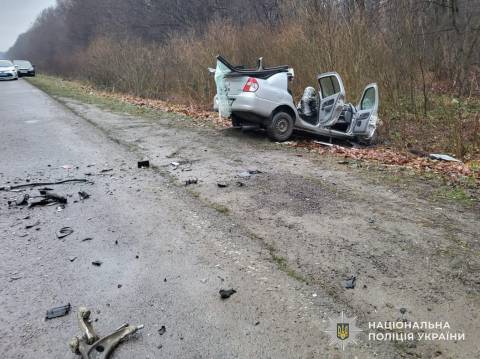 На Дрогобиччині у потрійному ДТП постраждали двоє людей