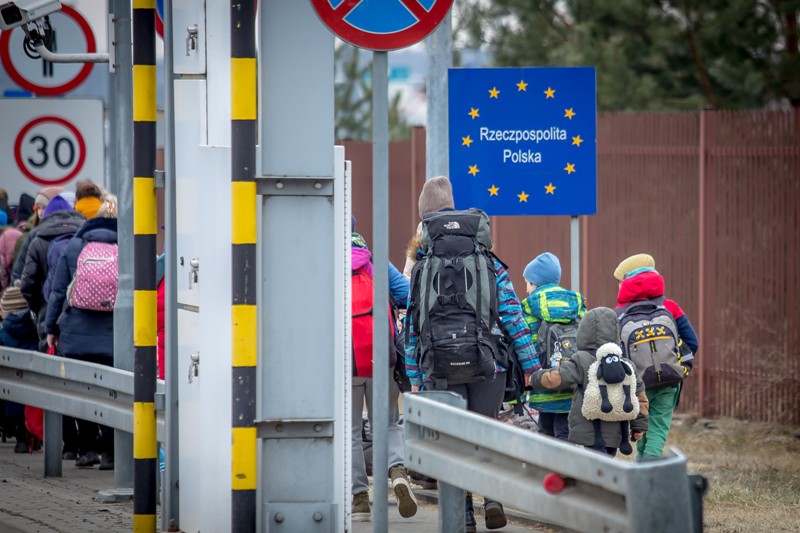 До Польщі за добу прибуло 25 тисяч біженців з України