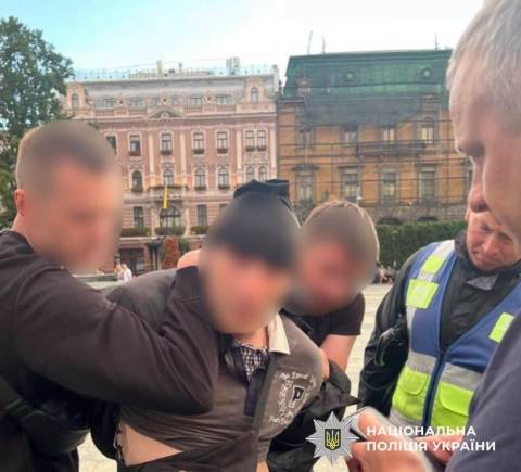 У Львові під час акції протесту на підтримку Федорова затримали чоловіка з ножем