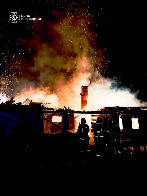 46-річний чоловік  загинув  під час пожежі на Львівщині