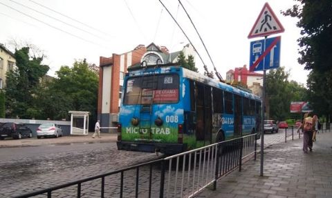 У Львові через ремонт вулиці Шота Руставелі тимчасово не курсуватимуть три тролейбуси