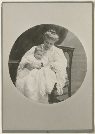 Маргарет фон Ліхновська-Лянцкоронська з дочкою Кароліною