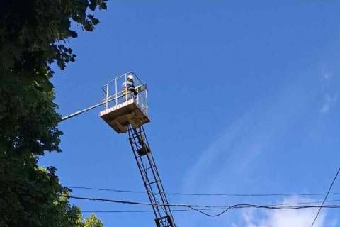 Понад 100 світильників на Володимира Великого та у Левандівському парку замінили на економні Led-лампи