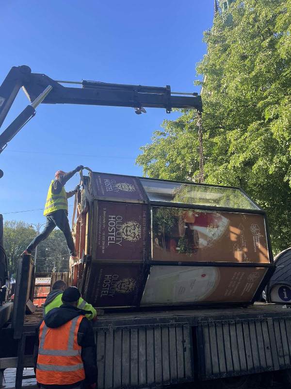 У Львові демонтували два МАФи на вулиці Підвальній та біля пам’ятника Федорову