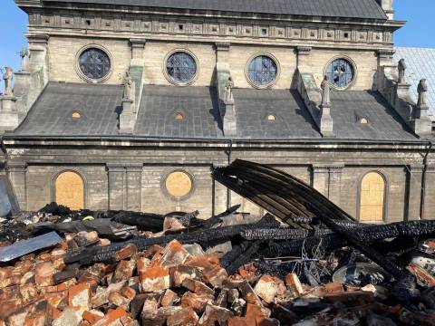 У Львові відновлять дзвіницю та вітражі храму Андрія, знищені російською атакою