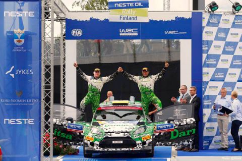 Юрій Протасов фінішував на подіумі фінського етапу WRC