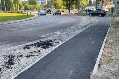 На вулиці Княгині Ольги облаштують безперервну велодоріжку 