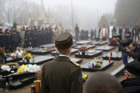 На Личаківському кладовищі вшанували пам’ять загиблих Героїв Небесної Сотні