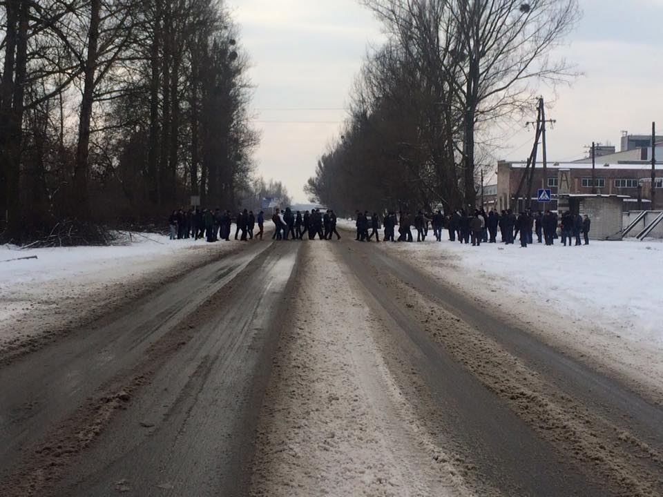 Шахтарі перекрили дорогу в Червонограді