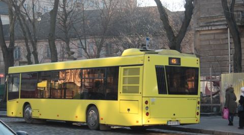 У Львові автобуси №45 розпочали курсувати за новим маршрутом