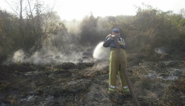 Протягом тижня на Львівщині зафіксували шість пожеж торфу