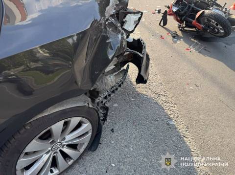 У Львові в ДТП з легковиком постраждав мотоцикліст