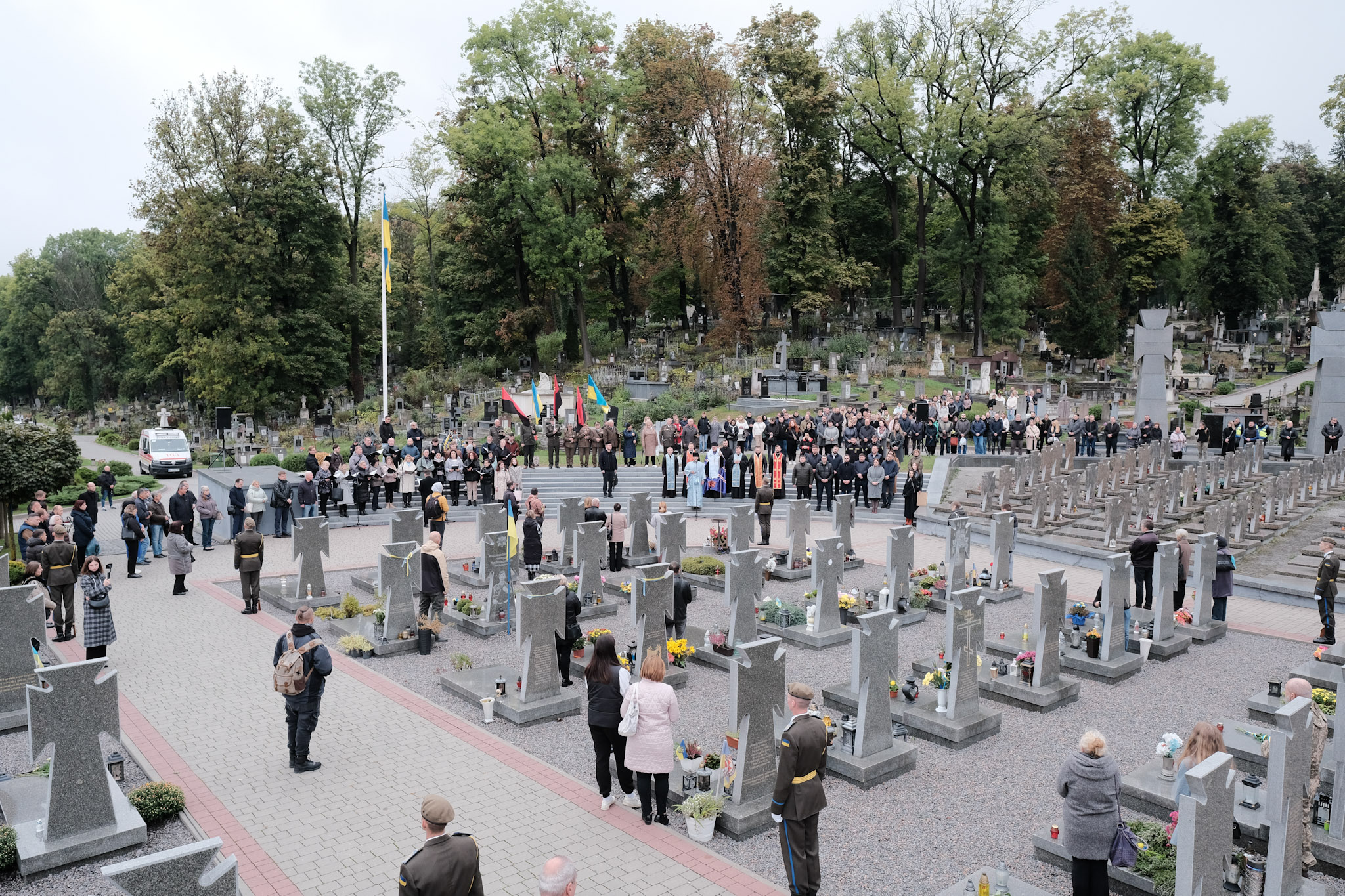 На Личаківському цвинтарі вшанували пам'ять полеглих борців за незалежність України