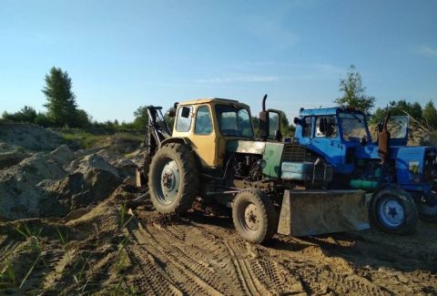 На Яворівщині припинили незаконний видобуток піску