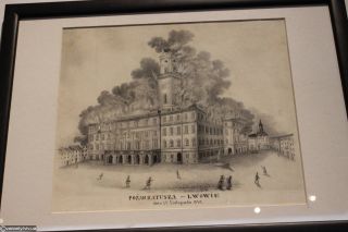 Завалення вежі ратуші, 1826 р.; площа Ринок і ратуша (1837-1838 рр.); пожежа в ратуші (23 листопада 1848 р.)