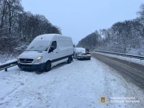 На трасі Львів – Тернопіль у ДТП з мікроавтобусом постраждала пасажирка легковика