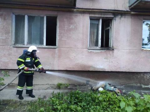 У Бориславі через пожежу чоловік потрапив до лікарні з опіками ІІ-ІІІ ступеня