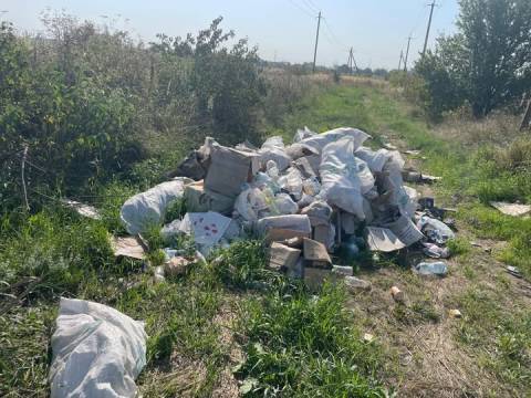 Біля траси Львів – Шептицький у Великих Мостах виявили звалище сміття