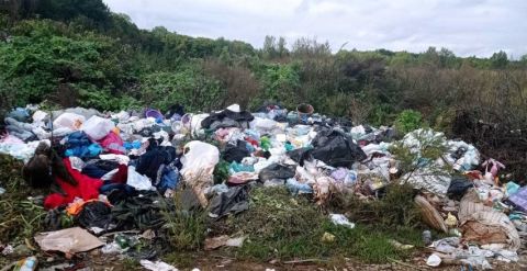 На території Рудківської ОТГ виявили звалище побутового сміття