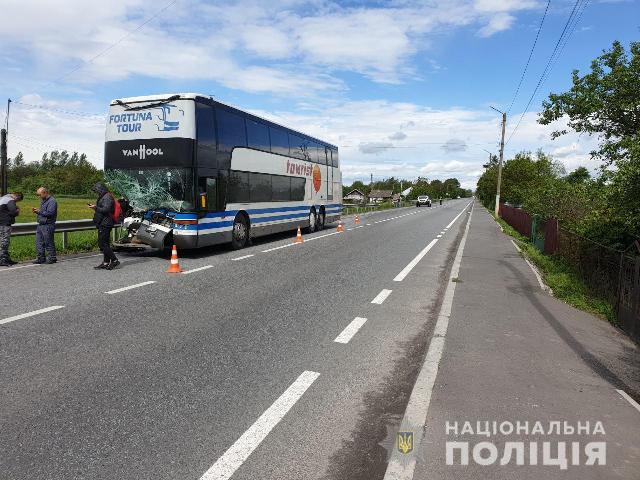 На Золочівщині у ДТП потрапив рейсовий автобус