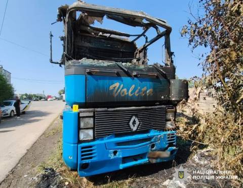 Стриянин підпалив вантажівку та втік