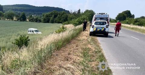 На Львівщині водій Renault Kangoo з'їхав у кювет та загинув