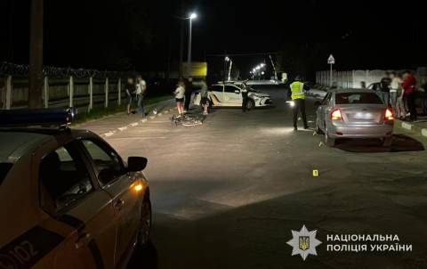 У Стрию неповнолітній водій KIA Cerato збив підлітка на велосипеді