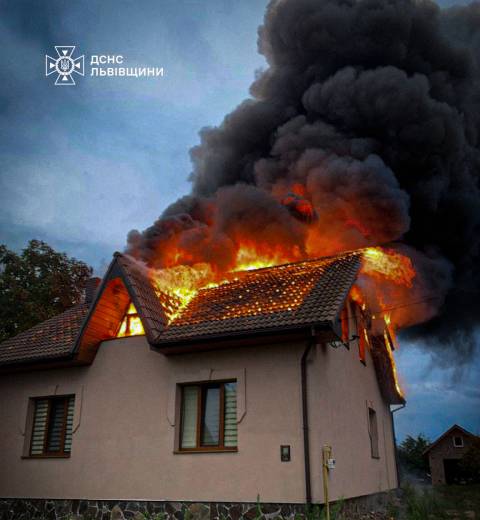 На Стрийщині зайнявся житловий будинок