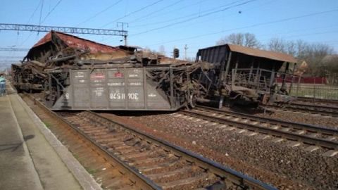 На Львівщині у Буському районі з рейок зійшли вагони товарняка