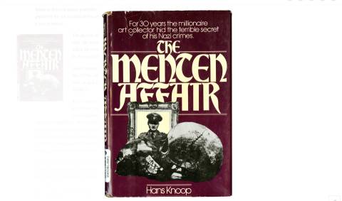 книга Ганса Кноопа "Справа Ментона" (фото: nytimes.com)