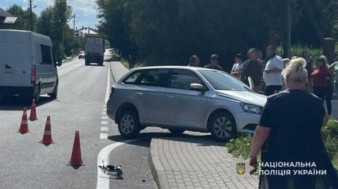 На Самбірщині у ДТП постраждав підліток на мотоциклі