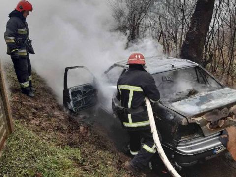 За добу на Львівщині згоріли Daewoo Nexia і Skoda Oktavia