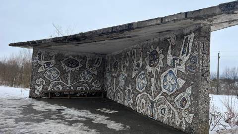 На Львівщині збережуть мозаїки на автобусних зупинках траси Тернопіль – Львів