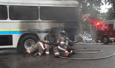 У Львові горів автобус