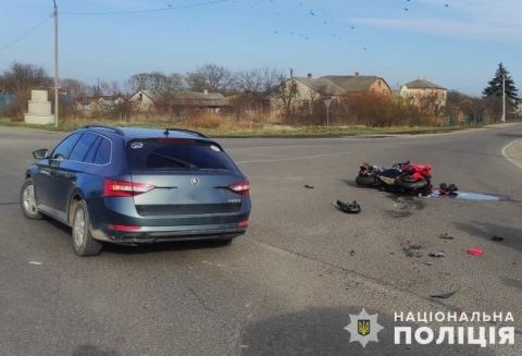 На Львівщині водій легковика збив 27-річного мотоцикліста