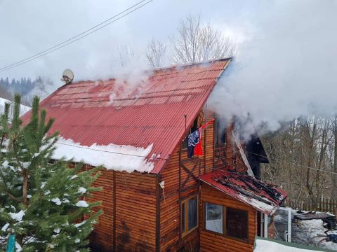 У Славську вщент згорів житловий будинок