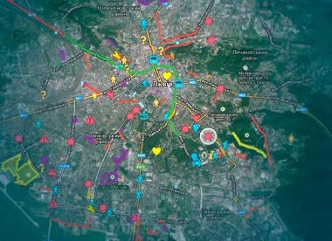 Карта проблем Львова з'явилася в інтернеті