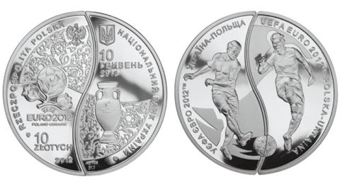 Поляки випустили польсько-українську монету з подвійним номіналом до Євро-2012