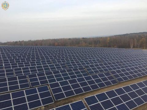 На Яворівщні відкрили нову сонячну електростанцію