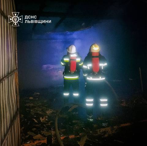 На Самбірщині зайнявся гараж