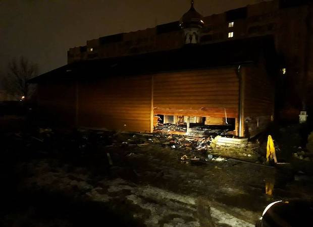 Церква УПЦ МП горіла вночі у Львові