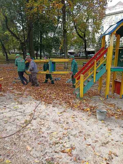 У парку Франка на місці дитячого майданчика облаштують ігрову зону